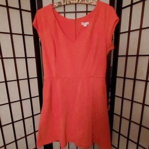 Merona Coral Skater Dress with Pockets! Size L